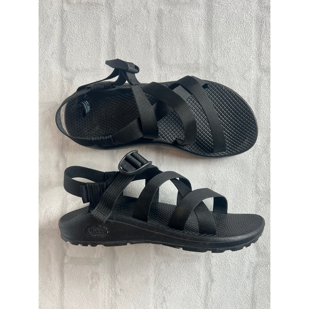 Chaco Z Cloud Black Strappy Sport Sandals Womens 8 Hiking gorpcore